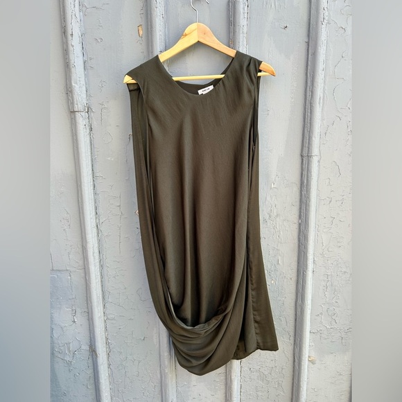 Helmut Lang Green sleeveless shift, size 8 - Picture 1 of 8